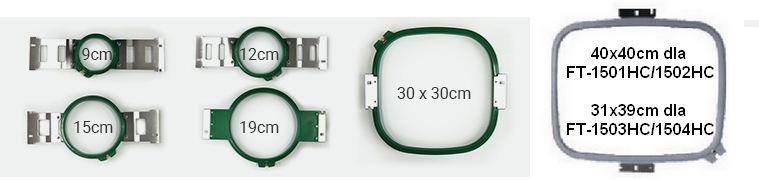 Tamborki płaskie do hafciarek przemysłowych FORTEVER